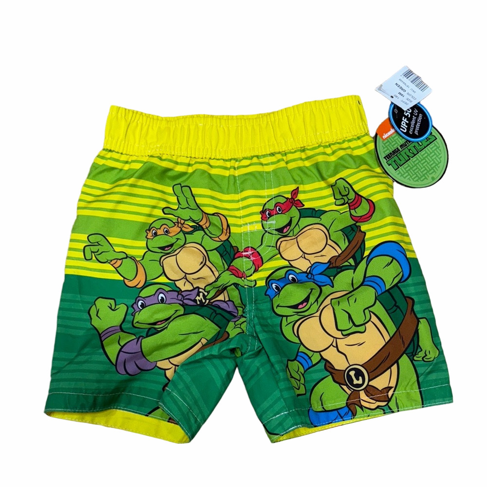 🐢 Nickelodeon Teenage Mutant Ninja Turtles Swim Trunks Boys 18M NWT 🐢